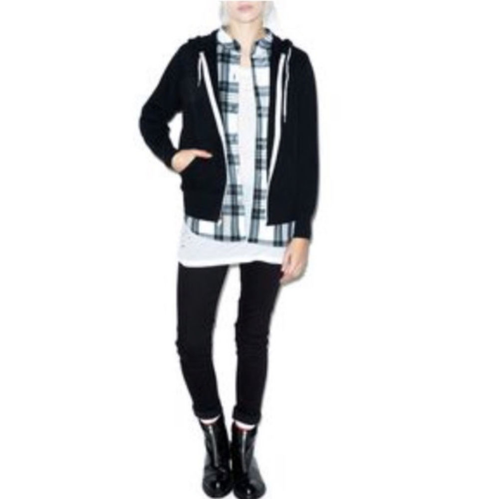 JET by John Eshaya Black Layered Shirt Size M/L - Picture 1 of 8